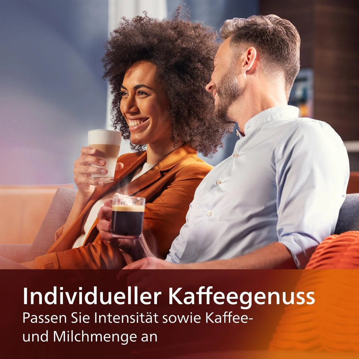Philips Serie 5400 Kaffeevollautomat - Genießen Sie 12 Getränke, schnell reinigendes LatteGo, intuitives TFT-Display, anpassbare Kaffeeeinstellungen, erstklassiges Küchendesign (EP5441/50)
