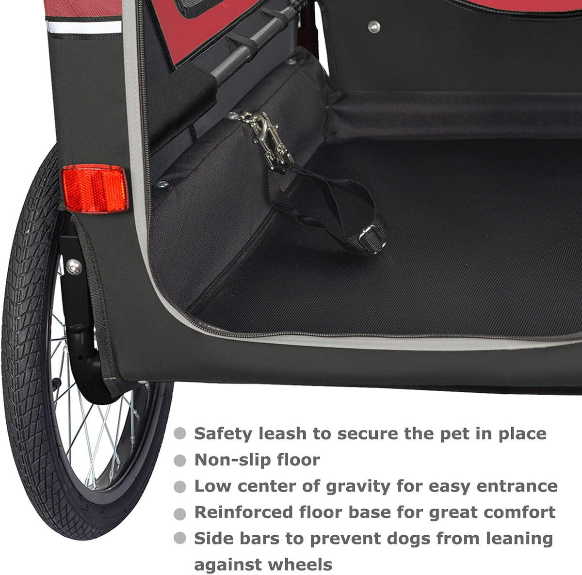 Doggyhut S-Line XL Hundeanhänger & Hundebuggy mit Federung 2 in 1 Hunde Fahrradanhänger Jogger gefedert bis 45 kg