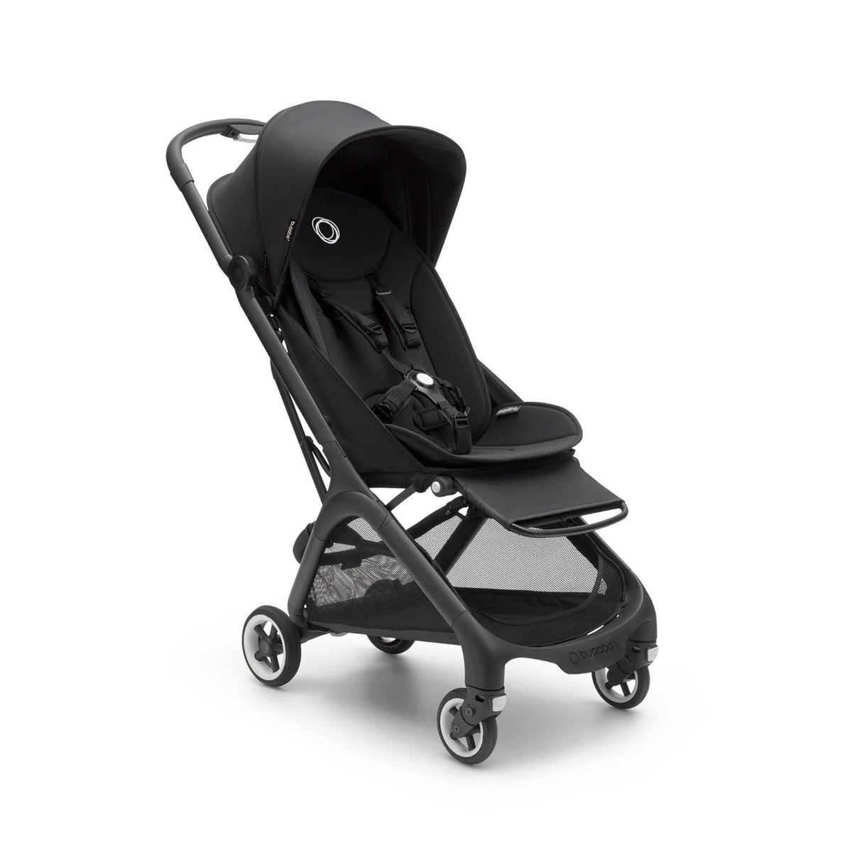 Bugaboo Butterfly ultrakompakter Reise-Kinderwagen, klein & leicht, einhändig faltbar und einfach zu lenken, ergonomischer City-Buggy für Babys ab 6 Monaten, mit viel Stauraum, Stormy Blue
