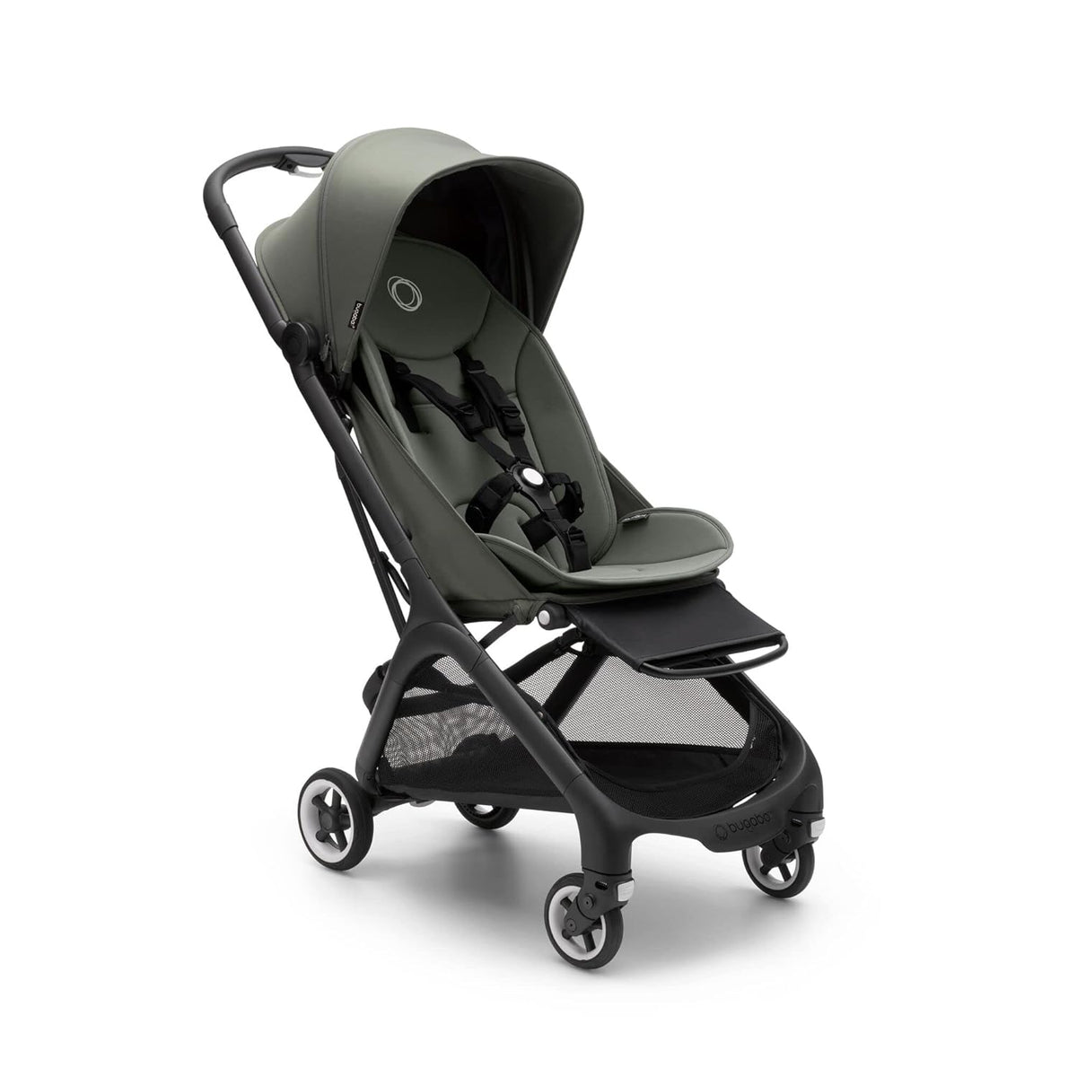 Bugaboo Butterfly ultrakompakter Reise-Kinderwagen, klein & leicht, einhändig faltbar und einfach zu lenken, ergonomischer City-Buggy für Babys ab 6 Monaten, mit viel Stauraum, Stormy Blue