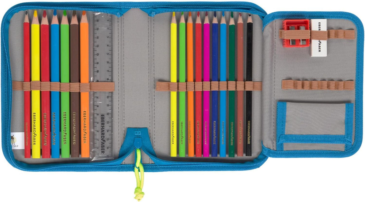 LÄSSIG 7-teiliges Schulranzen Set Kinder/School Set Boxy Unique Schwarz